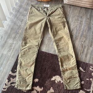 Olive Green Casual Pants